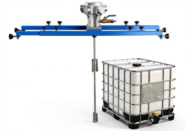 Pneumatic Paint Mixer, 265 Gallon IBC Air Agitator, Bracket Mixer, Folding Propeller, Paint Stirring Machine Mix Tool, Special for IBC Ton Barrels-0