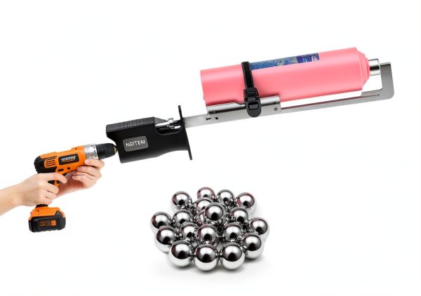 Drill-Powered Paint Shaker Mount Huizhou 20 Steel Balls Adapter-6